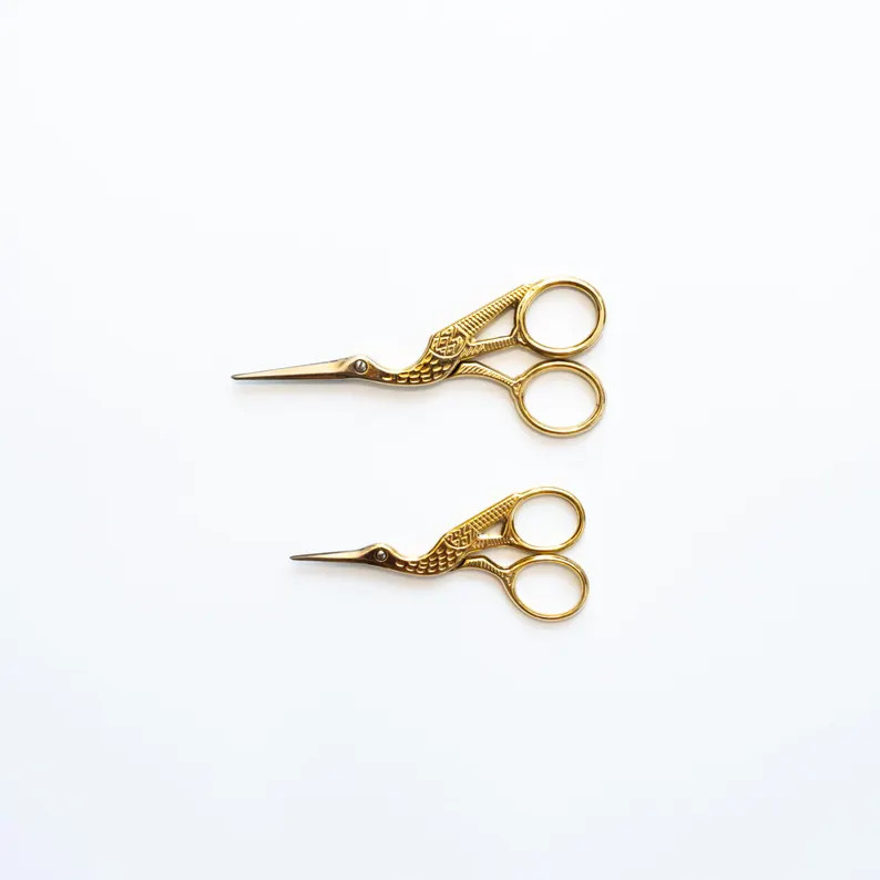 Needlepoint and embroidery stork scissors. Sharp and perfect for cutting your project threads.Sma... | Etsy (US)