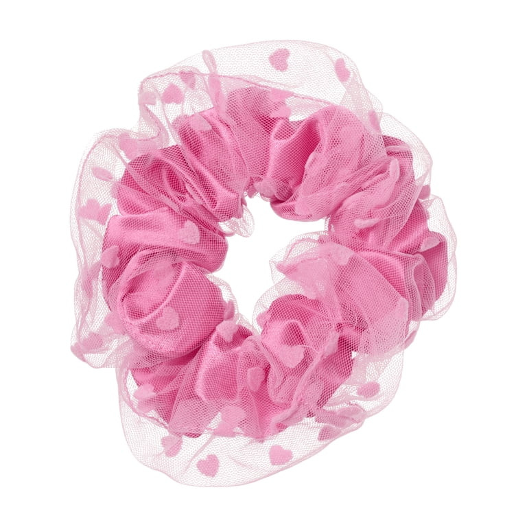 Scunci by Conair Heart Scrunchie, Layered Design with Heart Design, 1 Count | Walmart (US)