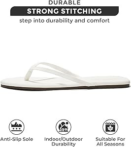 Project Cloud Flip Flops for Women - Memory Foam Flats Summer Sandals for Women 2025 - Vegan Leat... | Amazon (US)