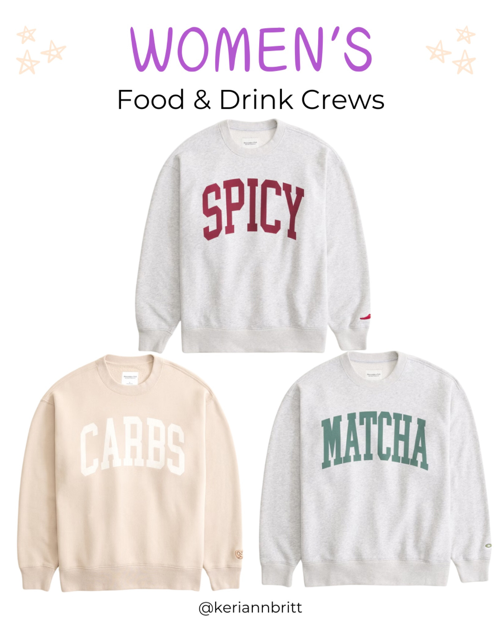 Women’s Abercrombie Crew Neck Sweatshirts 

#LTKFindsUnder100 #LTKStyleTip #LTKGiftGuide