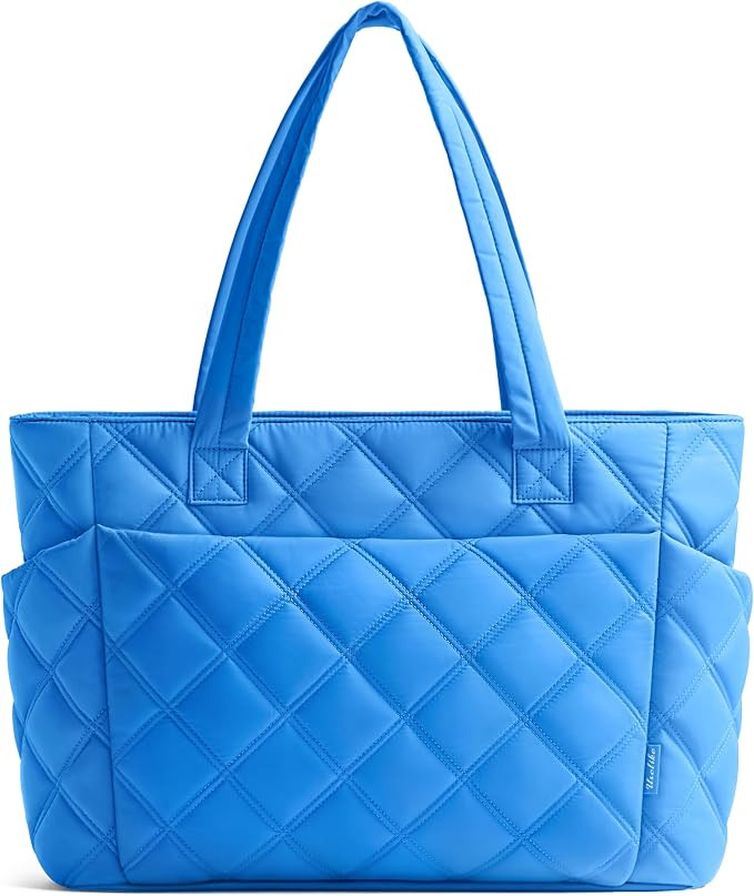 Tote Bag for Women, Lightweight Puffer Tote Work Bags with Compartments for Travel, Quilted Shoul... | Amazon (US)