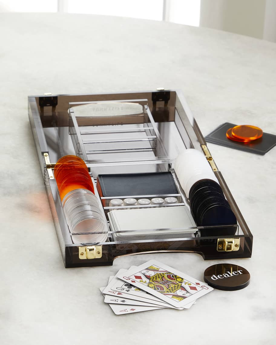 Sunnylife Lucite Poker Game | Neiman Marcus