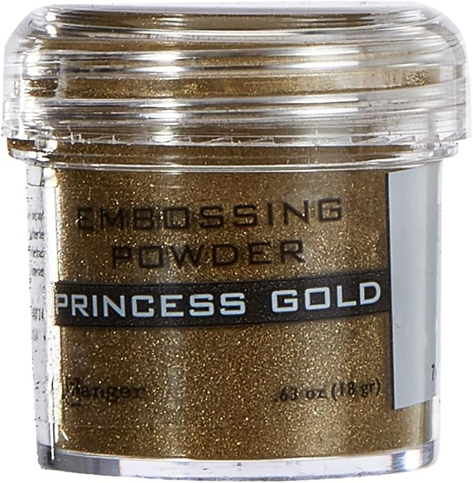 Ranger 359868 Embossing Powder, Princess Gold, .63 oz | Amazon (US)