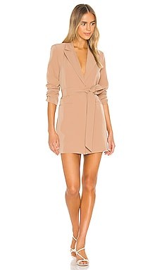 Camila Coelho Davide Blazer Dress in Nude Toffee from Revolve.com | Revolve Clothing (Global)