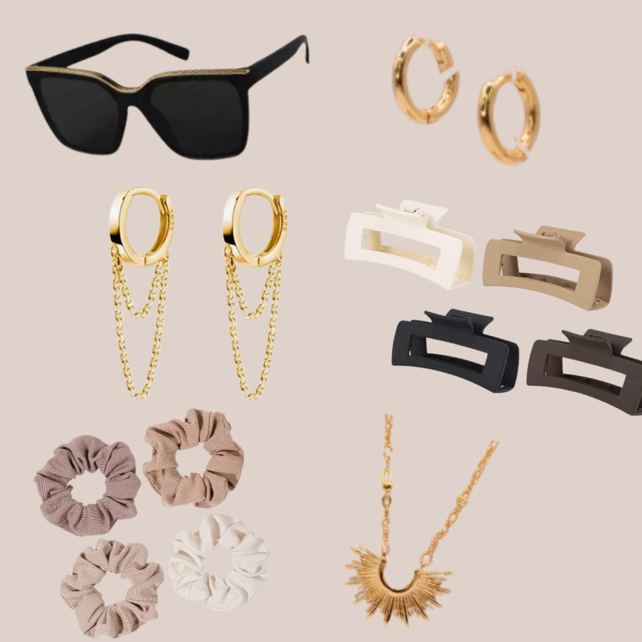 My go to everyday accessories! No matter the fit, these are the essentials 🩵 

Sun necklace and small hoops are from a small business I LOVE: Salted Stones! I linked some dupes but I highly recommend Salted Stones, I have worn these earrings and necklace EVERY SINGLE DAY for like 3 years and have had no tarnishing!! 

#LTKworkwear #LTKstyletip #LTKmidsize