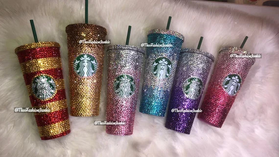 VENTI starbucks flat top bling cup | Etsy (US)