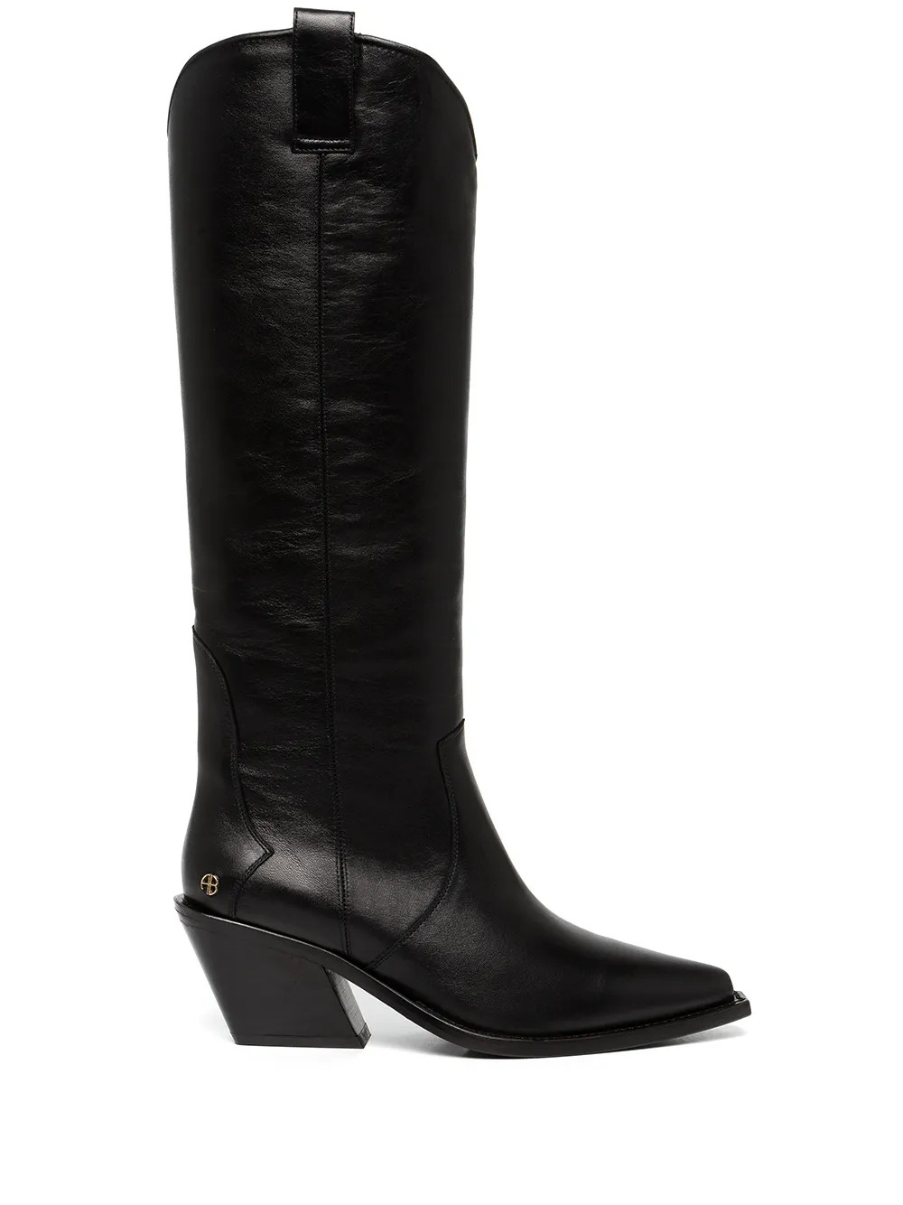 ANINE BING Tania Cowboy Boots | Black | FARFETCH AU | Farfetch Global