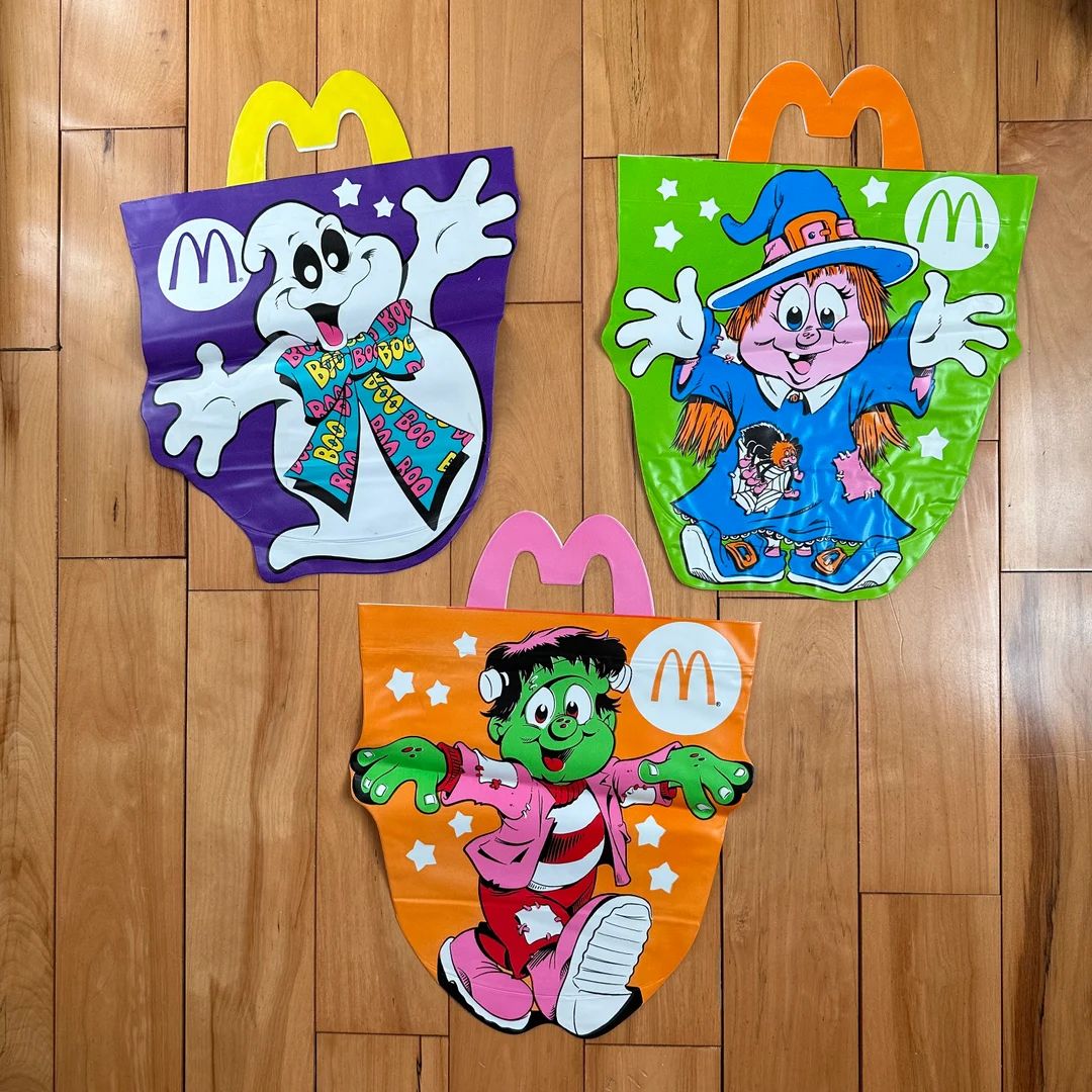 Complete Set of 3 Mcdonalds Halloween Mcboo Bags Vintage 1991 - Etsy Philippines | Etsy ROW