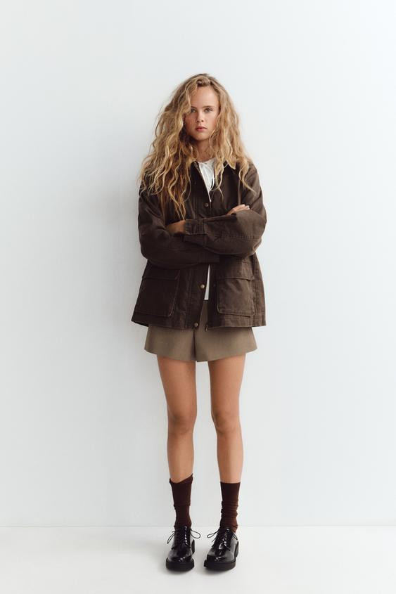 CHECKERED HIGH WAIST SHORTS | Zara US