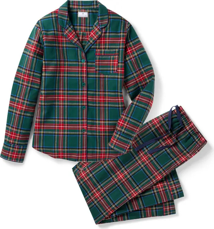 Petite Plume Kensington Tartan Cotton Twill Pajamas | Nordstrom | Nordstrom