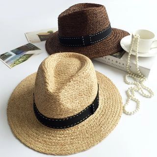 Straw Fedora Hat | YesStyle (US)
