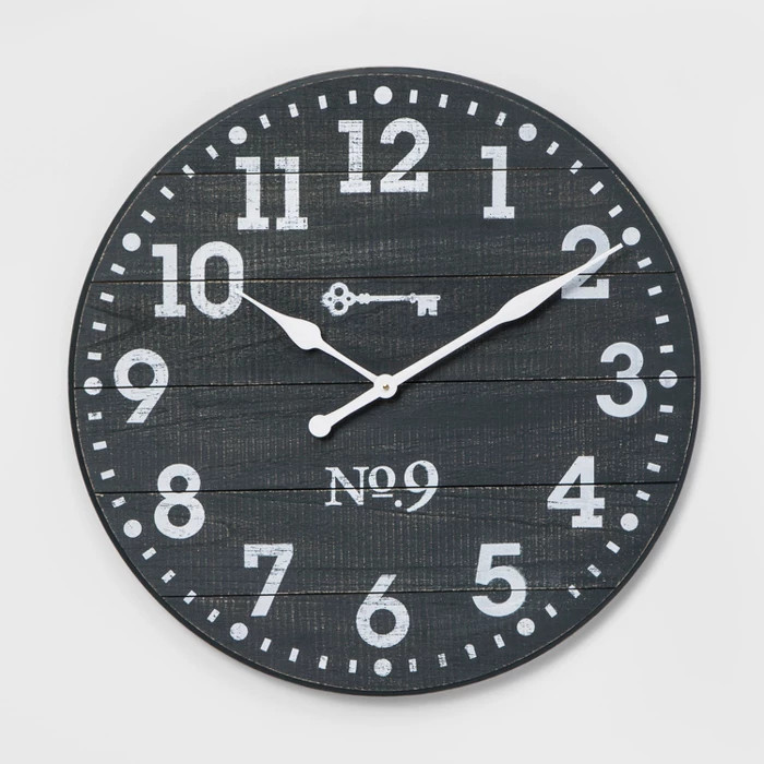 26" Farmhouse Wall Clock Blue - Threshold™ | Target