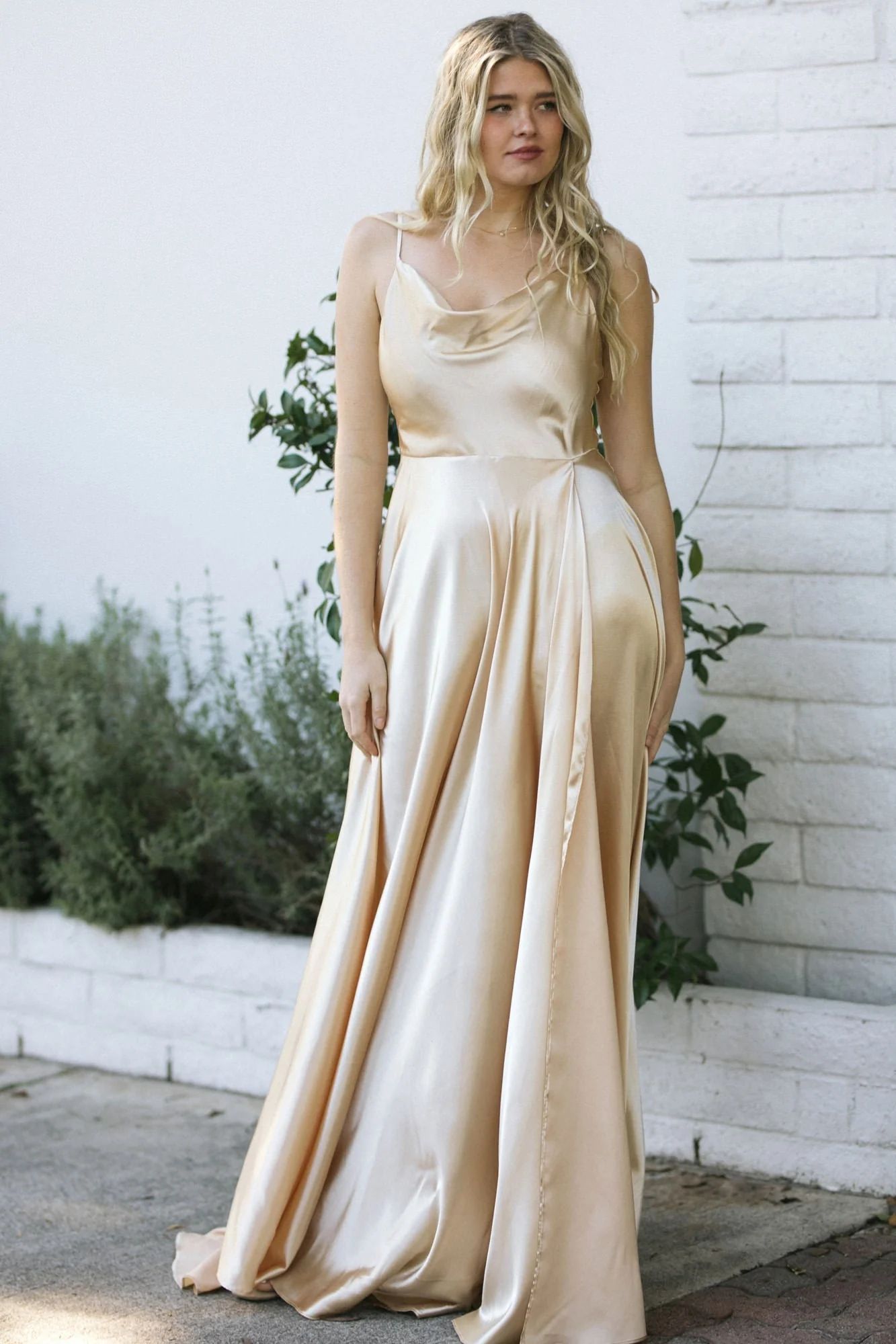 Athena Satin Maxi Dress | Morning Lavender