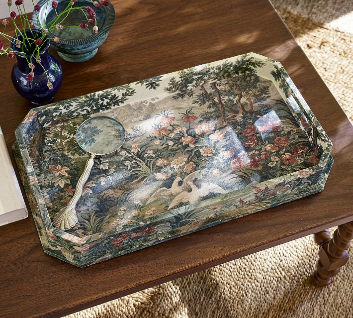 Kravet Folly Scenic Upholstered Tray | Pottery Barn (US)