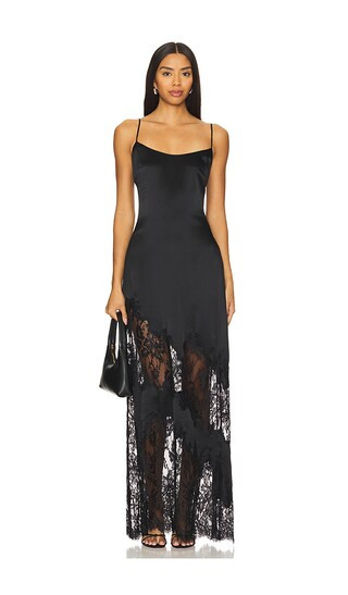 Silvana Lace Gown in Black | Revolve Clothing (Global)