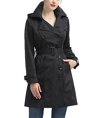 Women's Adley Water Resistant Hooded Trench Coat | Macy's