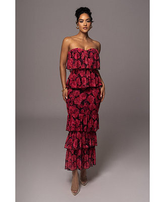 Women's Floral Casa Blanca Ruffle Dress | Macy's