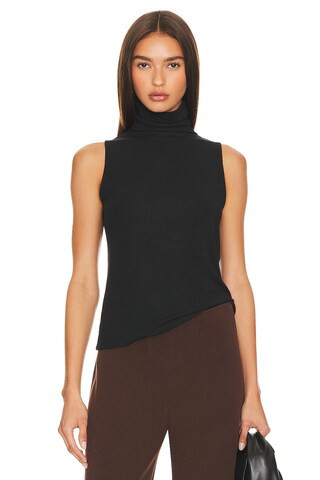 Vince Sleeveless Turtleneck in Black from Revolve.com | Revolve Clothing (Global)