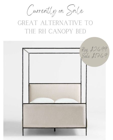 This is such a great (and less expensive) alternative to the RH canopy bed!

#LTKhome