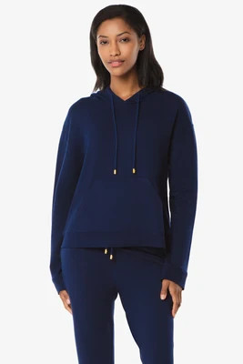 Hoodie With Front Pocket  |  Navy | Helen Jon