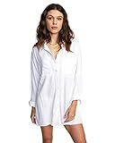 RVCA Women's Standard Coverup, Solstice Button UP/White, Large | Amazon (US)