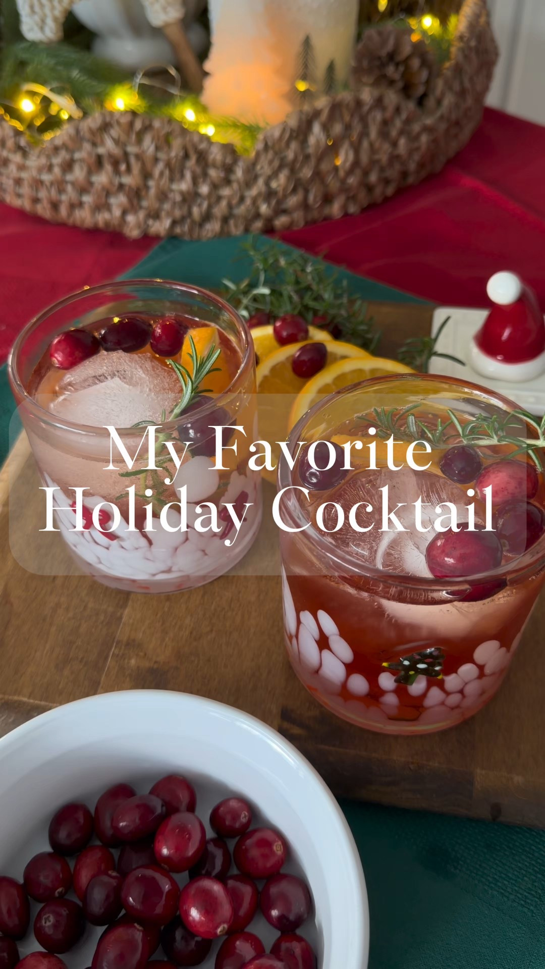 Cranberry Aperol Spritz season is officially here 🍊🍒 
This festive cocktail is light, easy to make, and perfect for holiday hosting or a cozy night in.

Recipe: • Ice • 2 oz Aperol • 3 oz Prosecco • 2 oz cranberry juice • Splash of sparkling water • Garnish: orange wedge, fresh cranberries & rosemary sprig

Save this recipe for your next gathering and sip something pretty. ✨

Shopping for holiday cocktail glasses? Tap the links below.

🏠 Follow for more real-life décor, home finds and organizing ideas for a home that’s pretty, not perfect! 💫

#LTKHome #LTKHoliday #LTKfoodie
