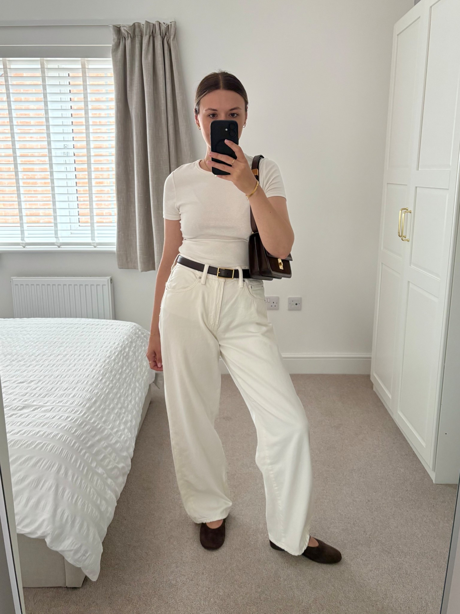 Ways to wear ballet shoes 🩰

I love the way they smarten up a pair of baggy jeans. This ecru pair are soo comfortable (I recommend sizing down). I love to wear them with a fitted t-shirt. I’ve added my chocolate brown belt and bag to tie into the shoes. 



#LTKsummer #LTKuk #LTKstyletip