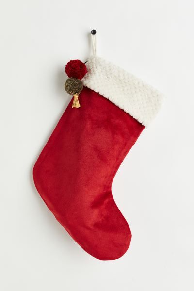 Christmas Stocking - Red - Home All | H&M US | H&M (US + CA)