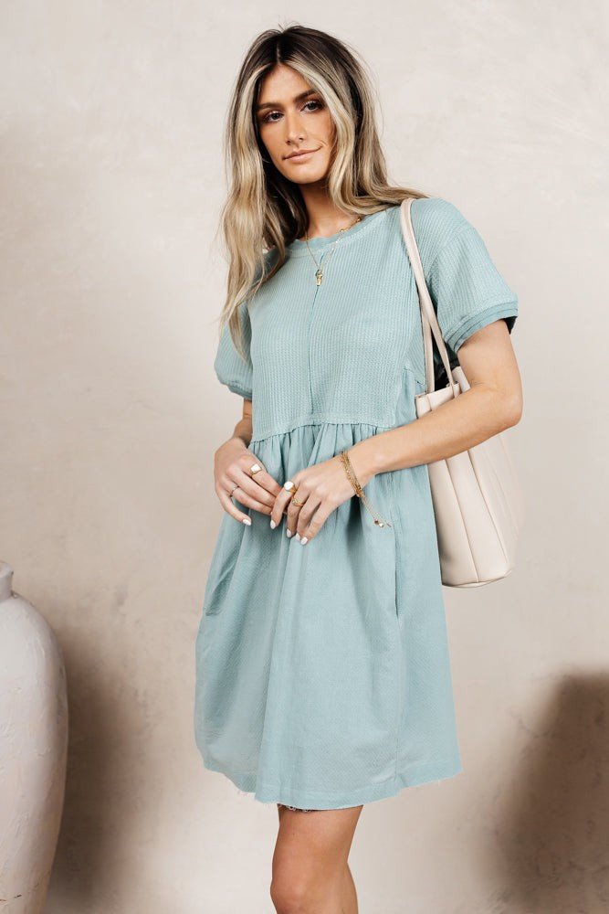 Carol Mini Dress in Mint | Böhme US