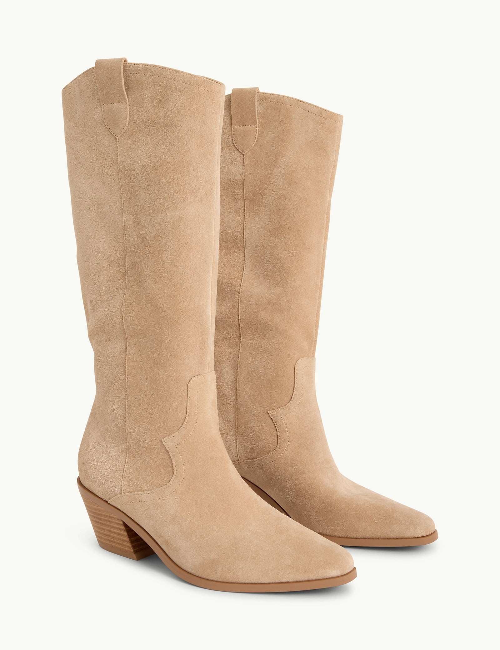 Light brown Suede Western Boots | Nobody's Child