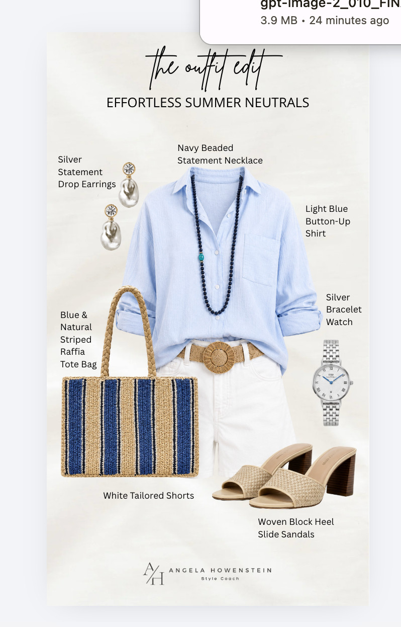 These white tailored shorts are a summer staple you’ll wear on repeat. I paired them with a light blue button-down and neutral accessories for an effortless look that’s perfect for lunch, vacation, errands, or casual weekends.

💡 LTK MADE EASY

❤️ Heart = Support my posts
🔖 Save = Get sale & restock alerts
📋 Lists = Keep favorites organized
📲 Share = Send to yourself for later
💬 Comment = Ask me anything 

 #LTKootd #LTKSeasonal #LTKOver40