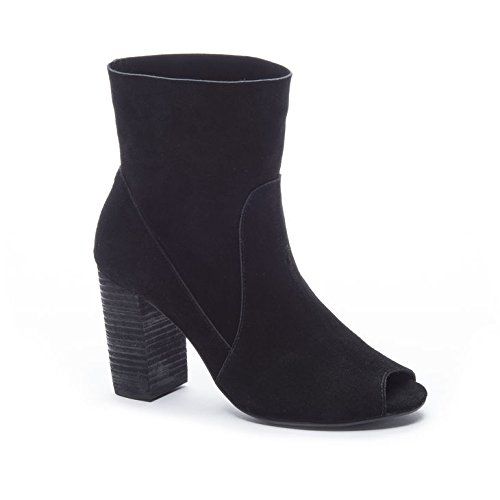 Chinese Laundry Women's Tom Girl Peep Toe Boot, Black Suede,  5.5 M US | Amazon (US)