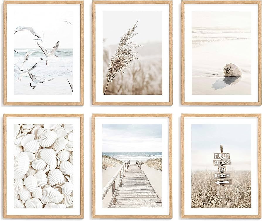 Poster Store Seaside Lifestyle Set 12x16 - Poster Prints for Wall Art Decor (Set of 6) | Amazon (US)