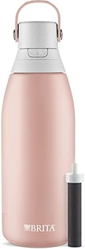 Brita Stainless Steel Water Filter Bottle, 32 oz, Rose | Amazon (US)