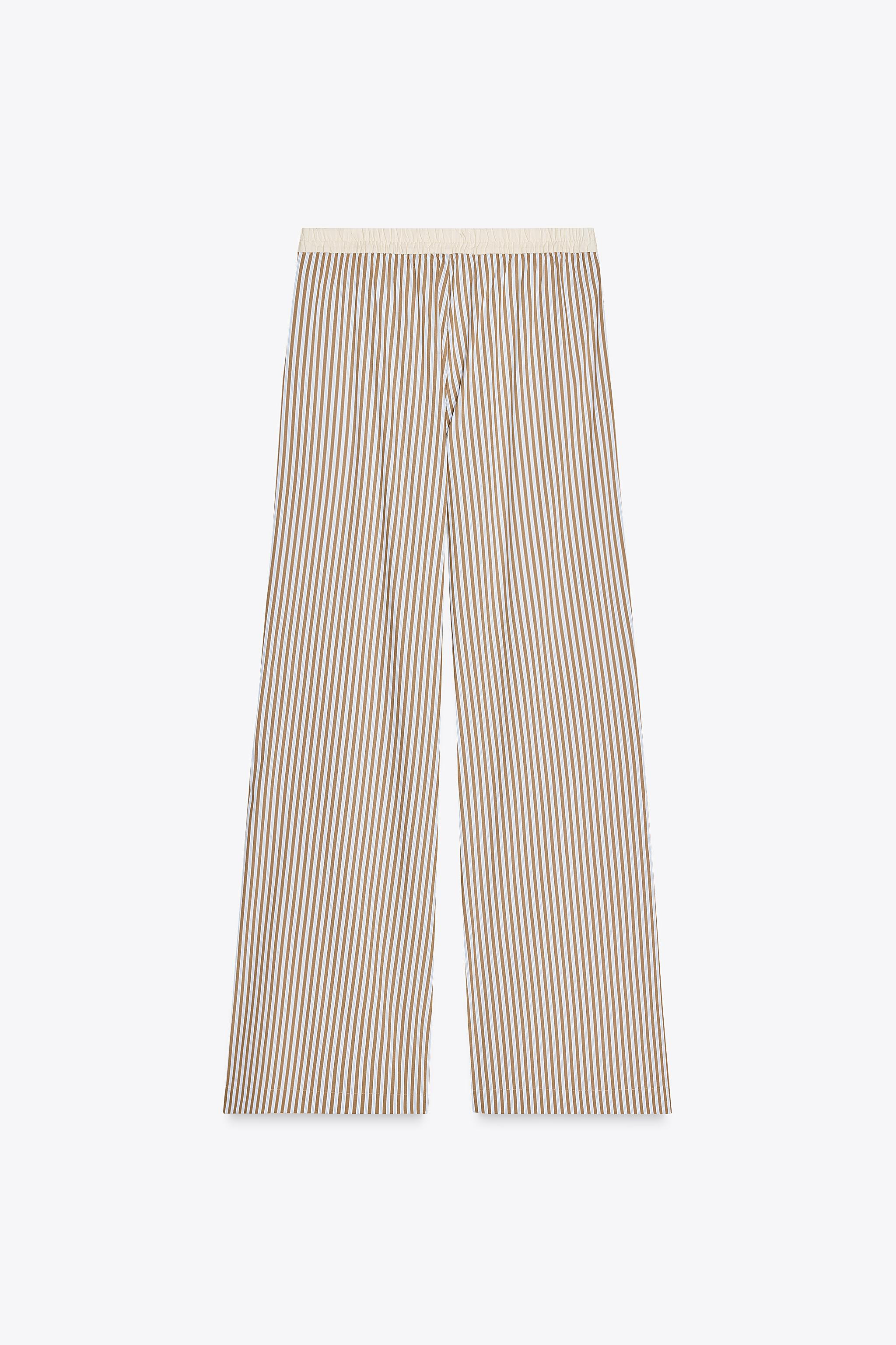CONTRAST STRIPE PAJAMA PANTS | Zara US