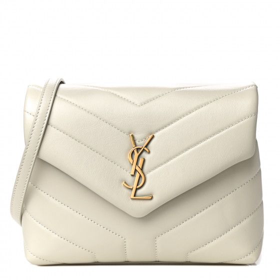 SAINT LAURENT

Calfskin Y Quilted Monogram Toy Loulou Crossbody Bag Ivory | Fashionphile