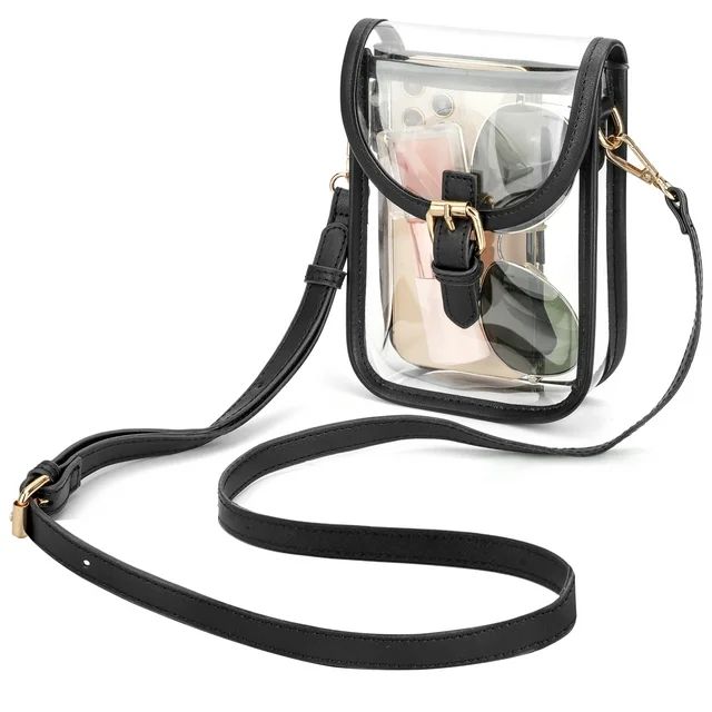 EEEkit Stadium Approved Clear Crossbody Bag, Small Clear Phone Bag for Concerts, Adjustable Strap | Walmart (US)