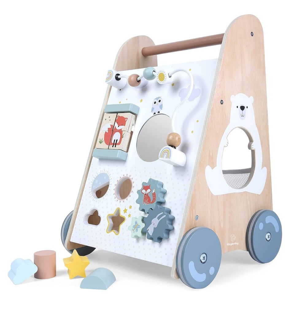 Wooden Baby Walkers | Baby Push Walker with Activity Center | Baby Girl | Baby Boys | Push Walker Toys for Babies | Learning to Walk | Sit-to-Stand |  10-12 Months 

#LTKGiftGuide #LTKBaby #LTKKids