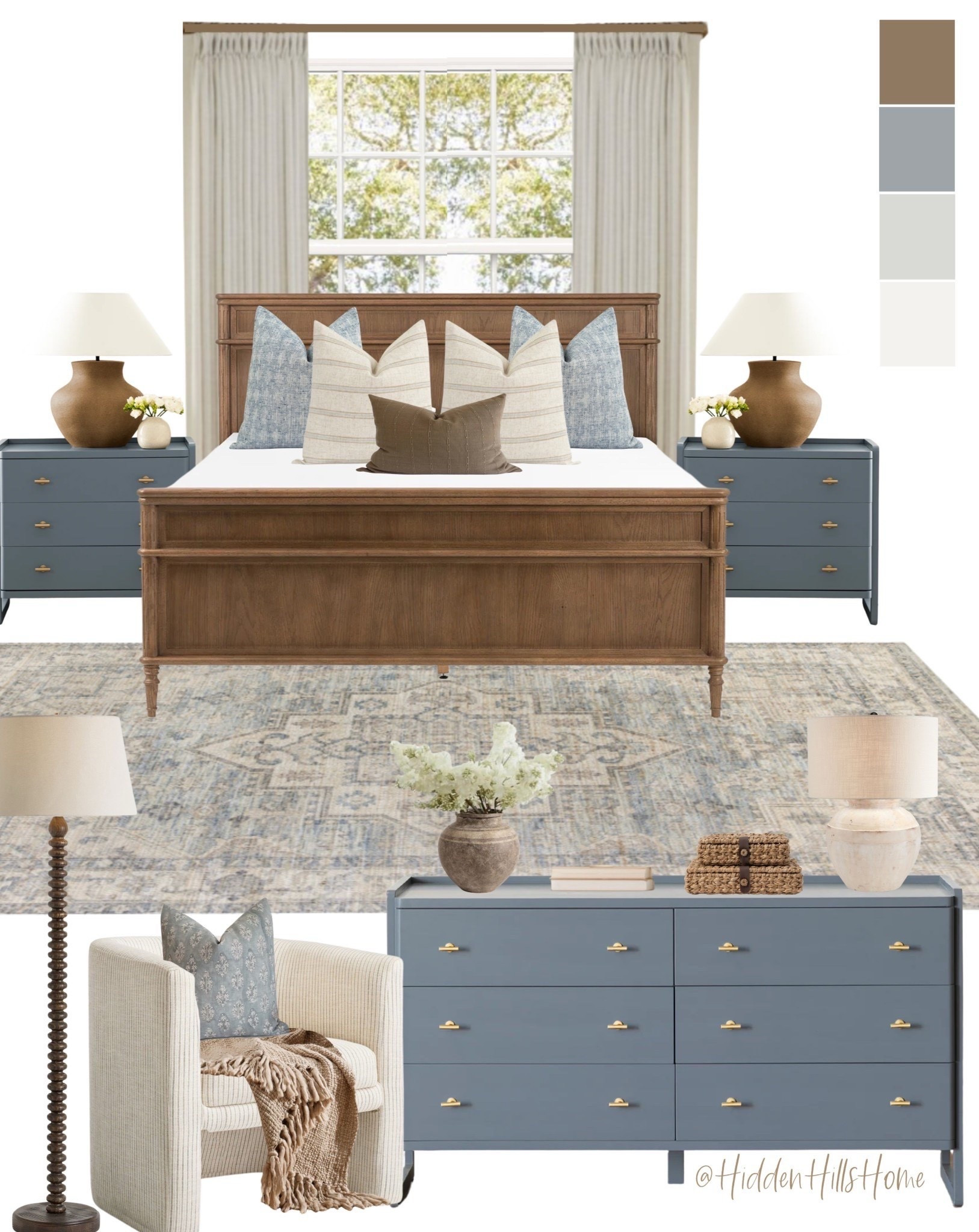 Master bedroom decor, bedroom inspiration, bedding, home decor ideas, bedroom mood board, bedroom rug, nightstands, McGee #bedroom

#LTKSaleAlert #LTKHome