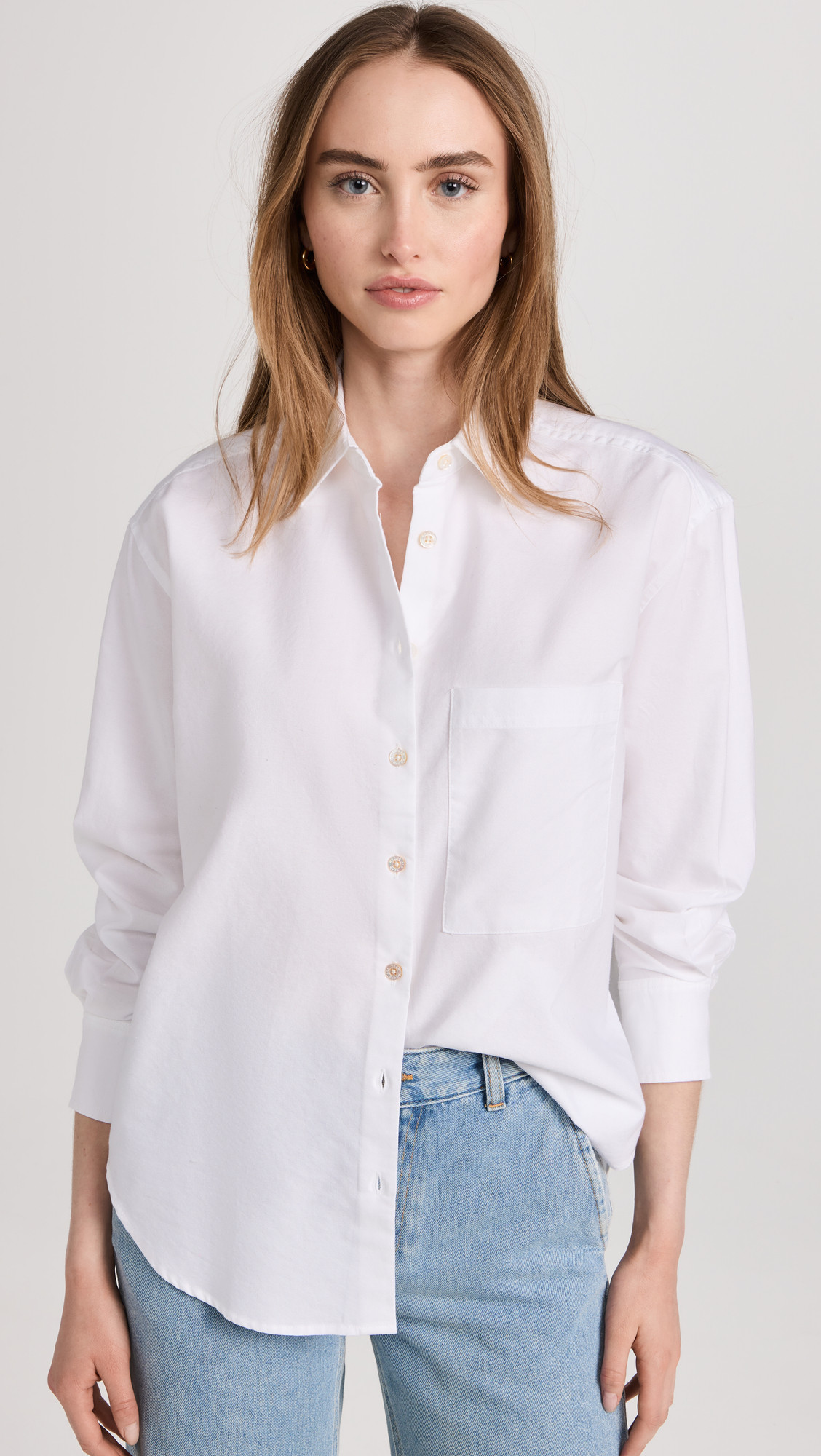 AYR The Deep End Button Down Shirt White XL | Shopbop