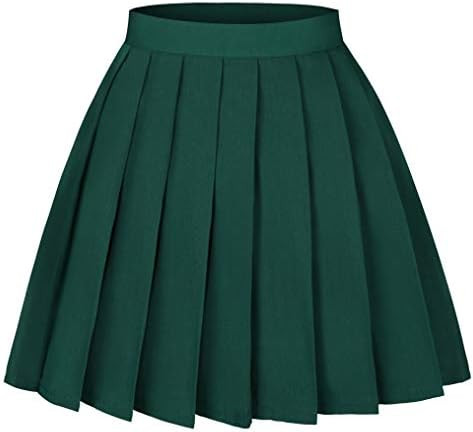 Women's High Waist Pleated Cosplay Cheer Skirt Mini School Tennis Skirts Thanksgiving Day Christm... | Amazon (US)