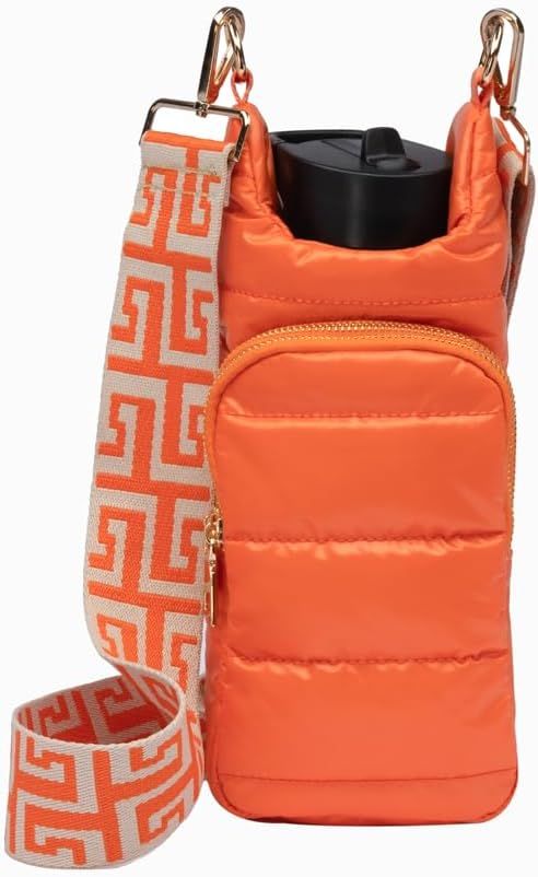 WanderFull Original Crossbody HydroBag | Quilted Water Bottle Carrier with Adjustable Strap & Two... | Amazon (US)
