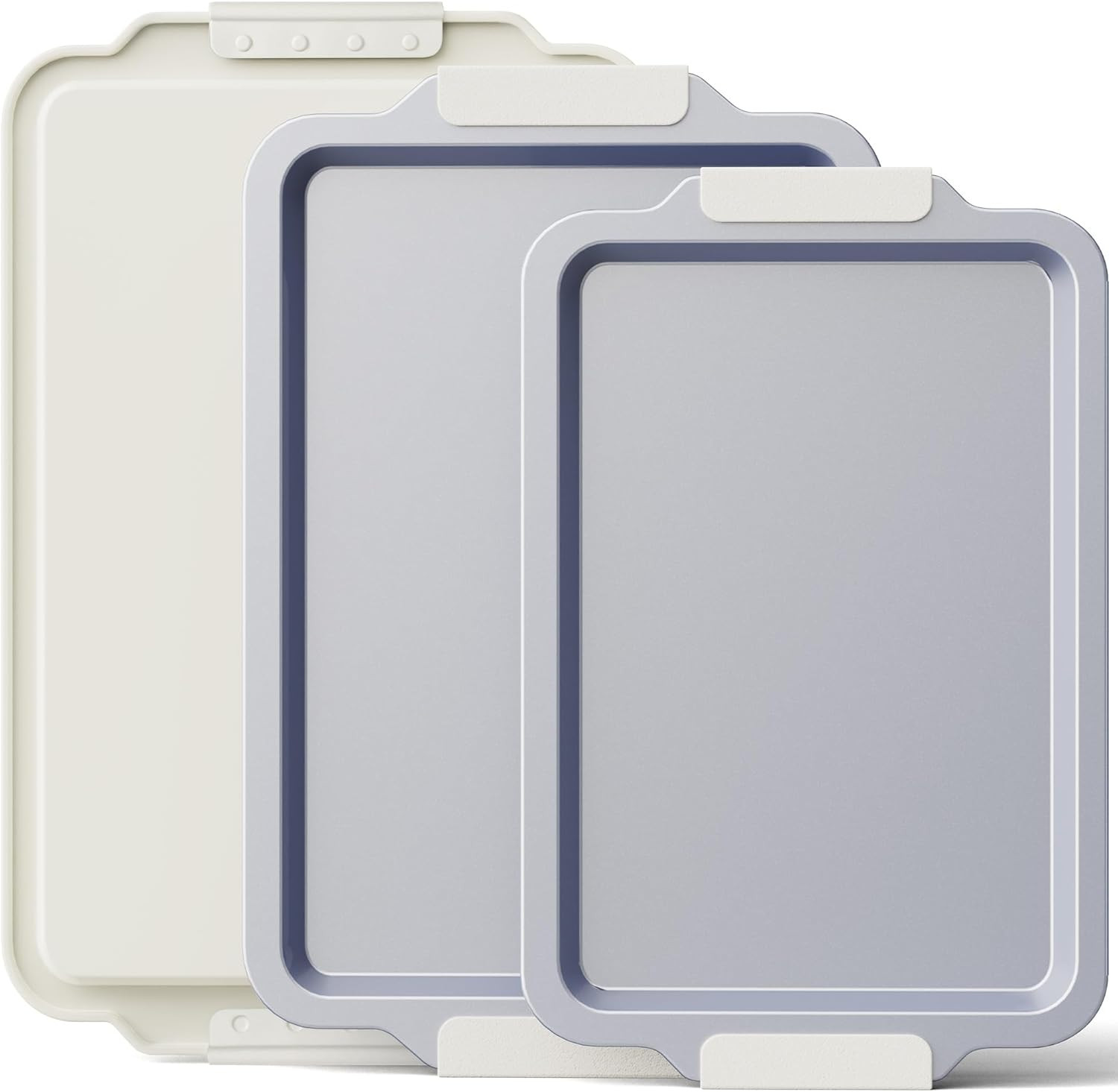 Non Stick Ceramic Baking Sheet Pan Set of 3, Natural Non Toxic Cookie Sheets for Baking - PFOA, P... | Amazon (US)