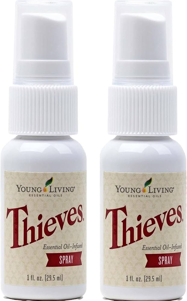 Young Living Thieves Spray | 1 oz | Portable Cleaner Spray, Formulated with Water & Alcohol, Idea... | Amazon (US)