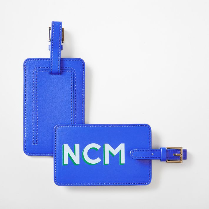 Fillmore Vegan Leather Luggage Tag | Mark and Graham