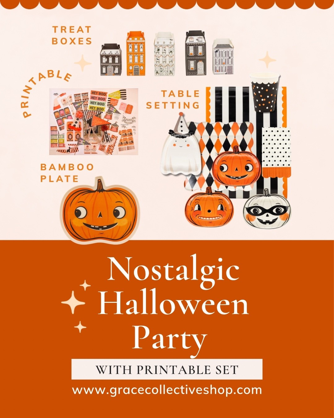 I’m so excited about hosting a vintage nostalgic retro Halloween party! This printable paired with this party collection of plates, napkins, and haunted house treat boxes is perfect!

#LTKParties #LTKSeasonal #LTKFamily