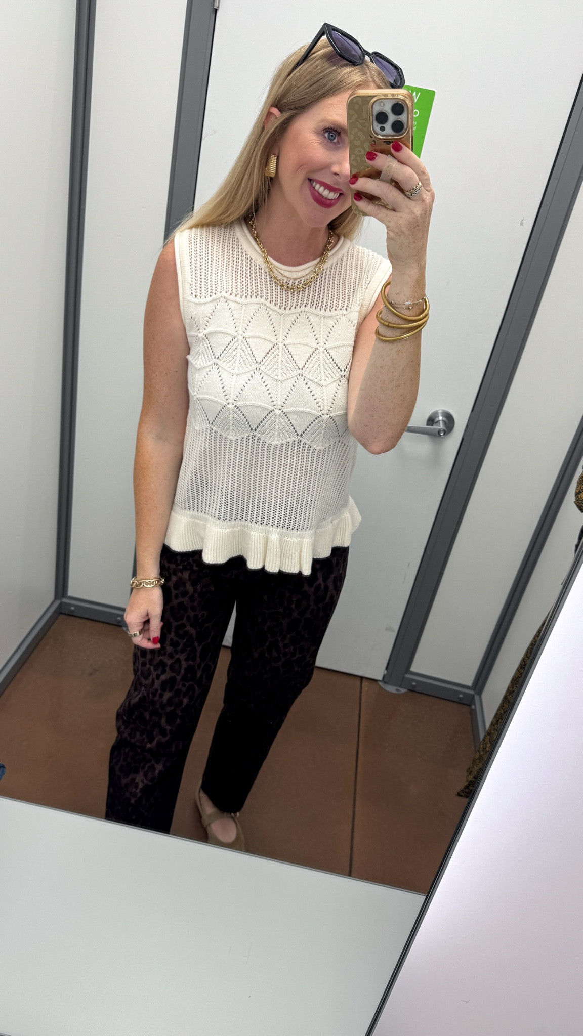 Scenario new arrivals outfit, Walmart style, leopard barrel jeans

#LTKootd