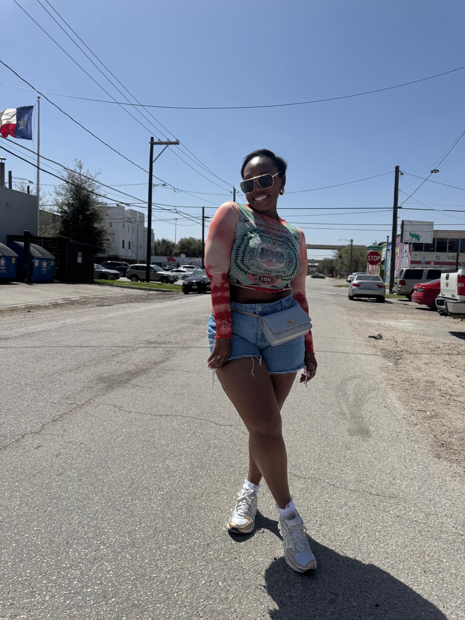 Bar Crawl Ready!
Shades: Amazon
Top: SHEIN
Shorts: H&M
Bag: Chanel
Socks: Target
Sneakers: ASICS 

#LTKStyleTip #LTKMidsize #LTKSpringSale