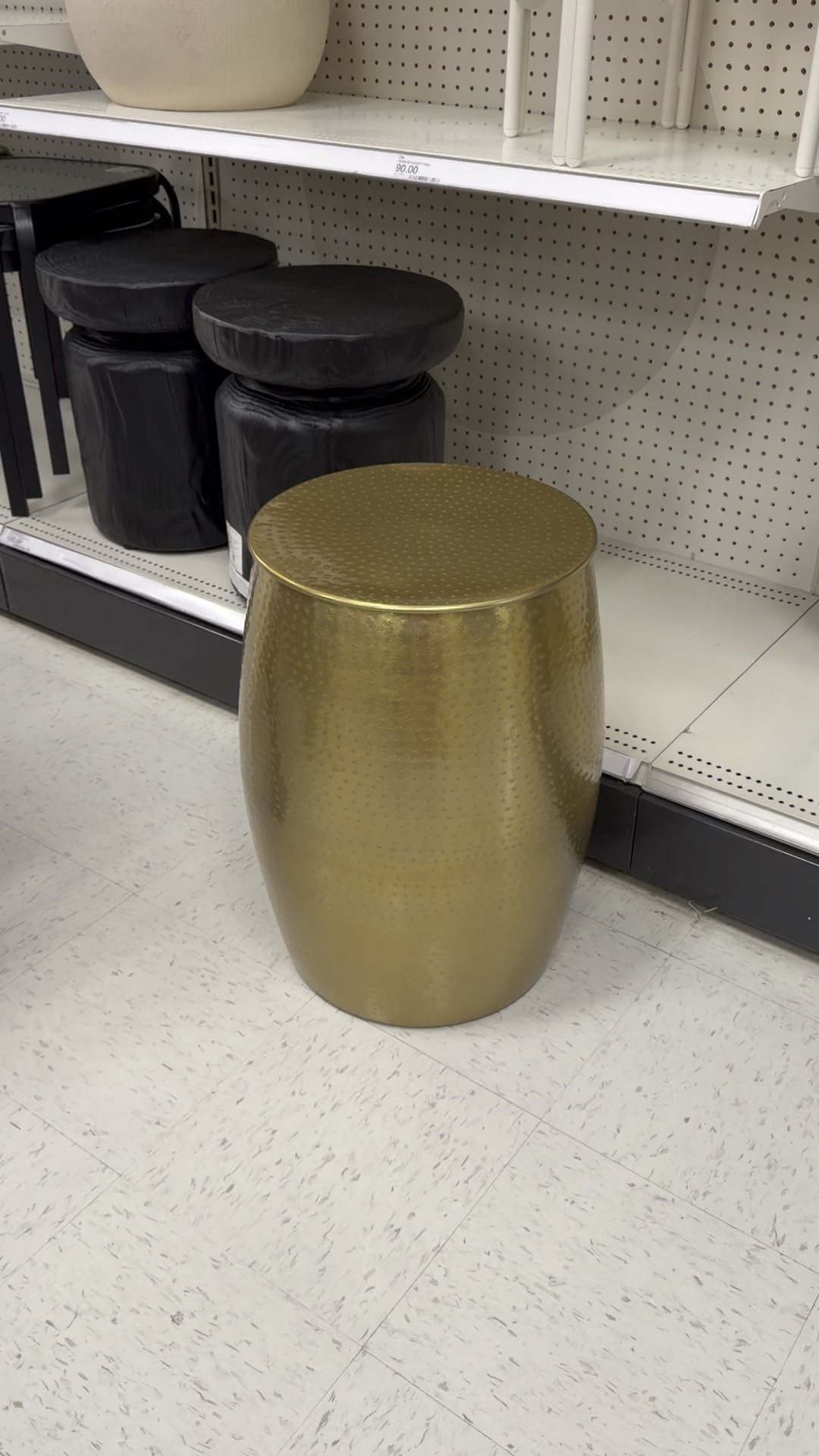 The hammered metal accent table has storage! Can be used indoor or outdoor, so cool! @Target

#LTKHome