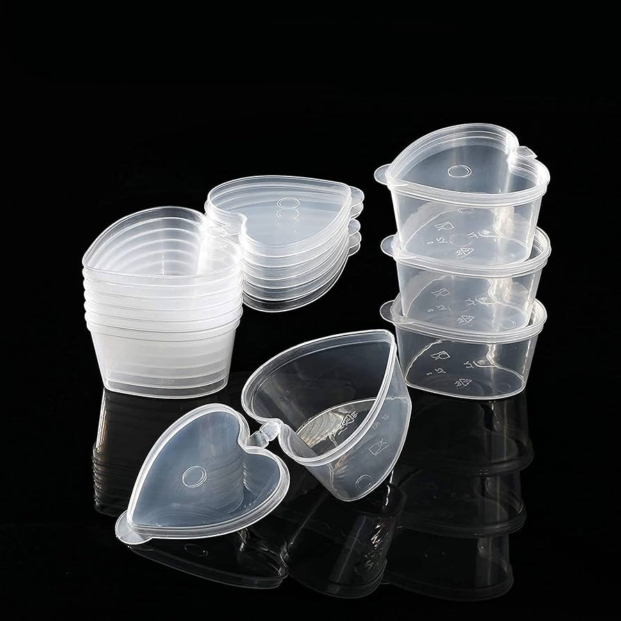 ICYANG 50 Sets 1.5 Ounce Plastic Jello Shot Cups Portion Cups Souffle Condiment Sampling Cup with... | Amazon (US)